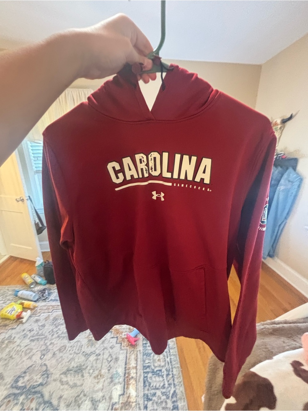 Under Armour Maroon Carolina Pullover Hoodie